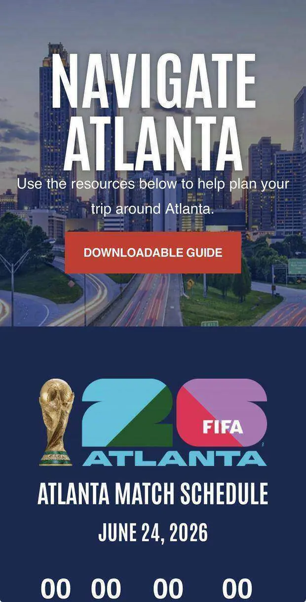 Navigate Atlanta home screen